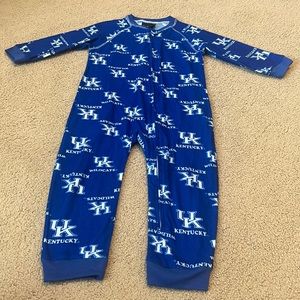 University of Kentucky Light Flannel One-piece Toddler Pajamas